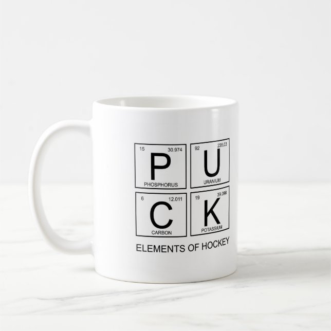 PUCK-Elemente der Hockey-Tasse Kaffeetasse (Links)