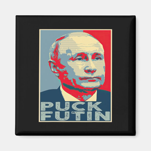Puck Futin Hoffnung Ich stehe mit der Ukraine  Magnet (Vorne)