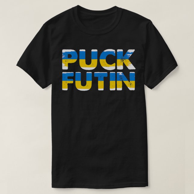 Puck Futin Hoffnung ich stehe mit der Ukraine T-Shirt (Design vorne)