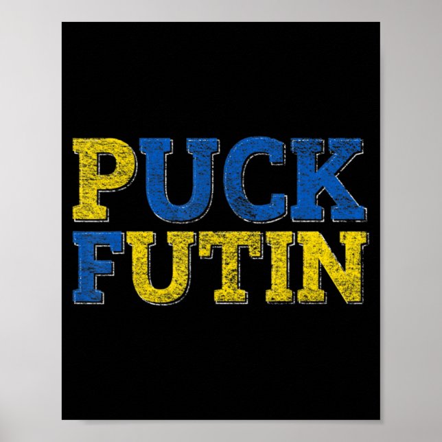PUCK FUTIN I Stand mit der Ukraine Poster (Vorne)