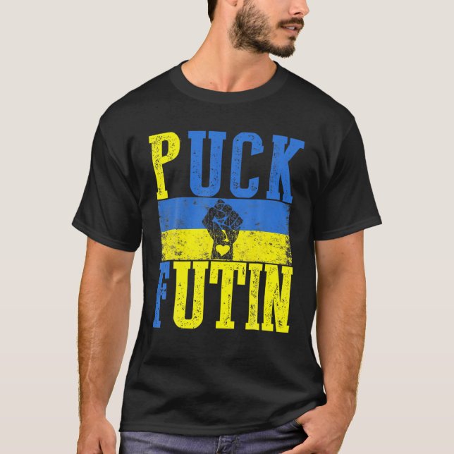 Puck Futin Meme ich mit Ukraine Lov T-Shirt (Vorderseite)
