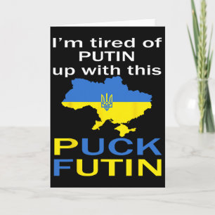 Puck Futin Meme Stolz auf ukrainische Ukraine Kart Karte