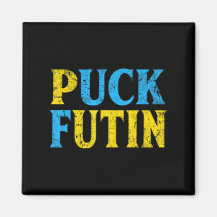 Puck Futin Stand mit Ukraine Puck Futin Stand UK Magnet