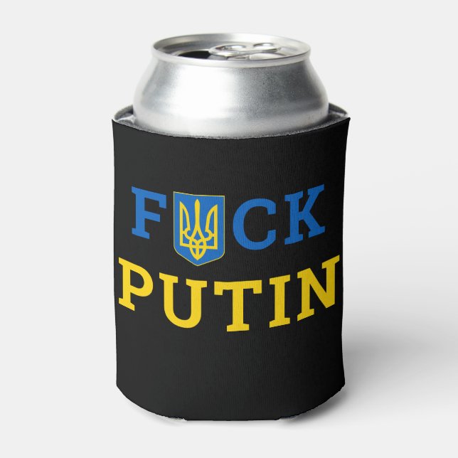 Puck Futin Ukraine Unterstützung der Ukraine Dosenkühler (Kanne Vorderseite)