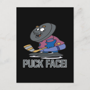 Puck Head Postkarte