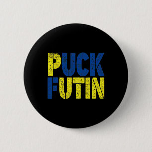 Puck kämpft für diesen Krieg - Krieg in der Ukrain Button