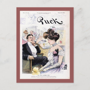Puck Magazin Titelblatt April 1902 Postkarte