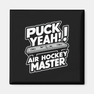 Puck Master Lustiges Air-Hockey-Design Magnet