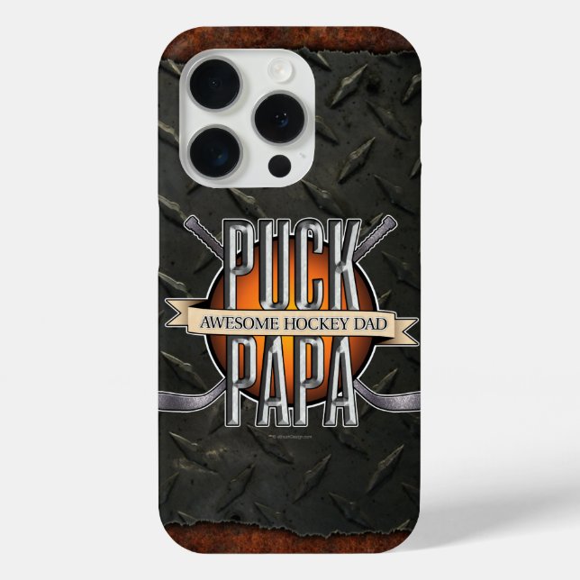 Puck Papa (Hockey-Vater) Case-Mate iPhone Hülle (Rückseite)