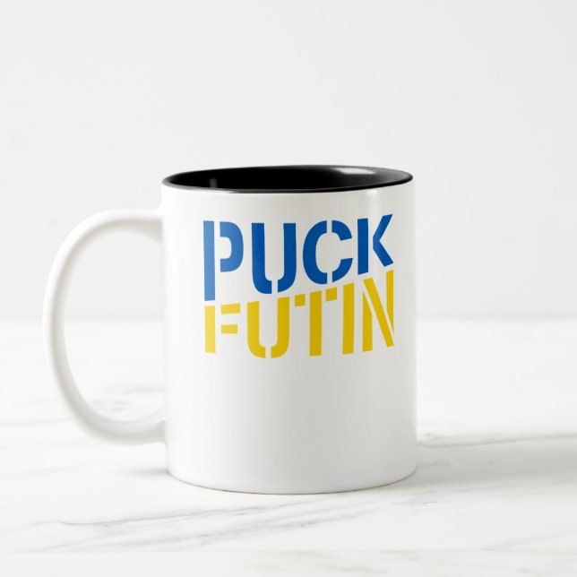 Puck Putin Zweifarbige Tasse (Links)