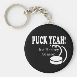 Puck Yeah It's Hockey Season Schlüsselanhänger