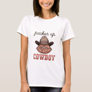 Pucker up Cowboy Valentinstag T - Shirt