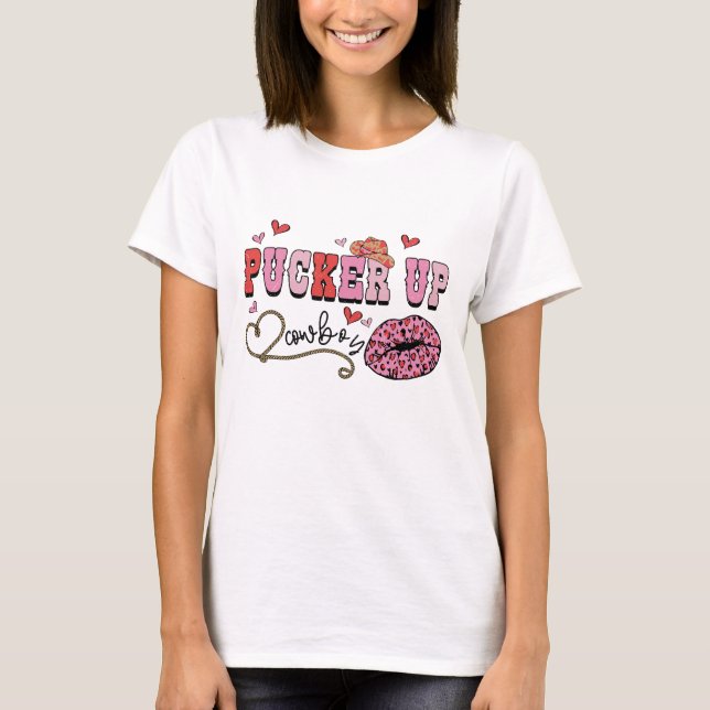 Pucker Up Cowboys - Frauen T-Shirt (Vorderseite)
