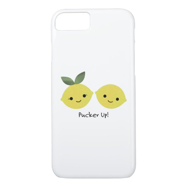 Pucker up Niedlich Kawaii Lemons Case-Mate iPhone Hülle (Rückseite)