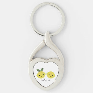 Pucker up Niedlich Kawaii Lemons Schlüsselanhänger