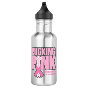 Pucking Pink (Hockey) Edelstahlflasche