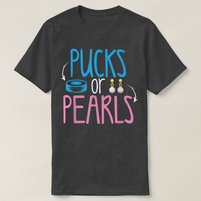 Pucks oder Perlen Funny Baby Boy oder Girl Gender  T-Shirt (Design vorne)