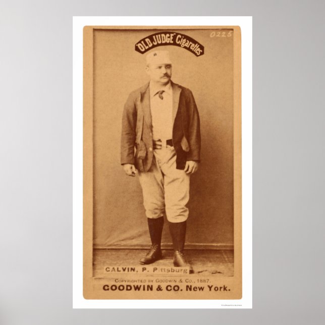 Pud Galvin Baseball Card 1887 Poster (Vorne)