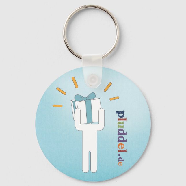 Puddel-ger Schlüsselanhänger (Vorderseite)