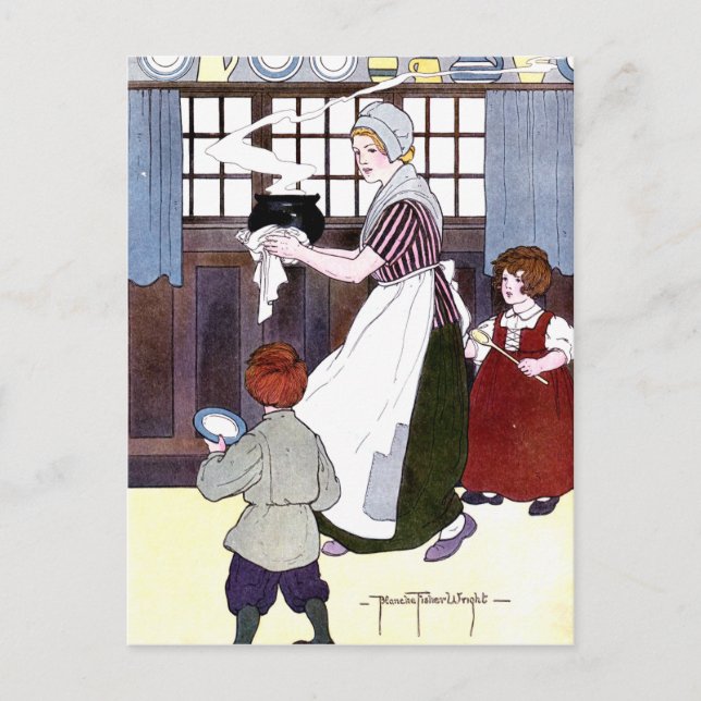 Pudding Hot Postcard Postkarte (Vorderseite)