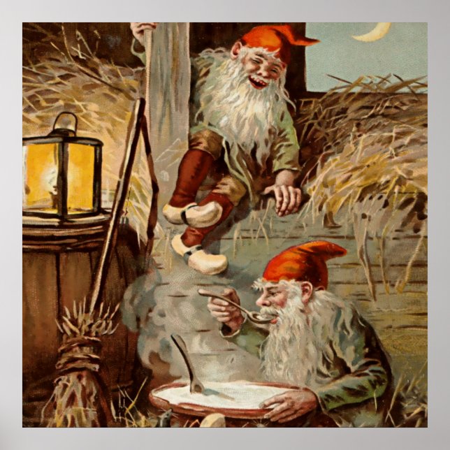 "Pudding In the Barn" von Jenny Nystrom Poster (Vorne)