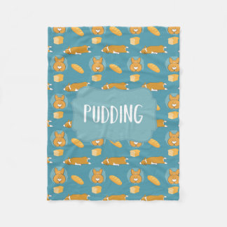 Puddingkundenspezifische Corgi-Decke durch Fleecedecke