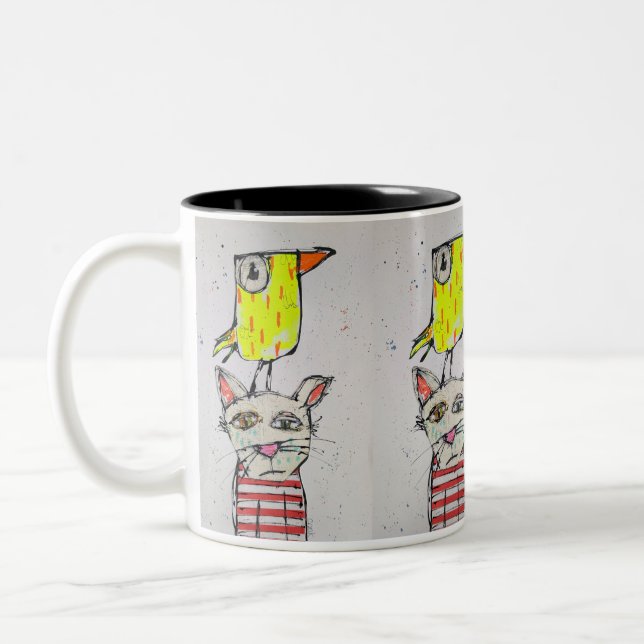 Puddy Cat & Canary 11 oz Tasse (Links)