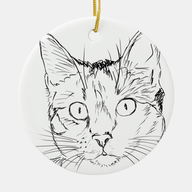 Puddy Cat Keramikornament (Vorne)