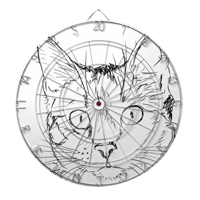 Puddy Katze Dartscheibe (vorne)