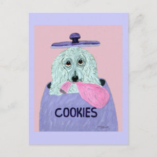 Pudel Cookie Dieb Postkarte