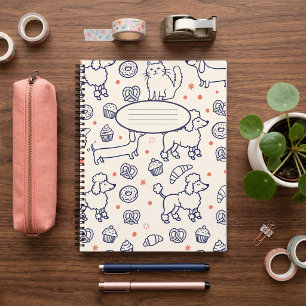 Pudel Dachshunde & Donuts Notizbuch