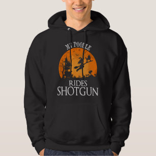 Pudel fährt als Beifahrer Hunde Liebhaber Party Hoodie