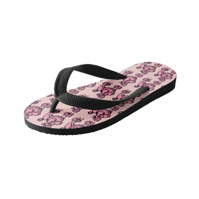Pudel Flip Flops (Schrägansicht)