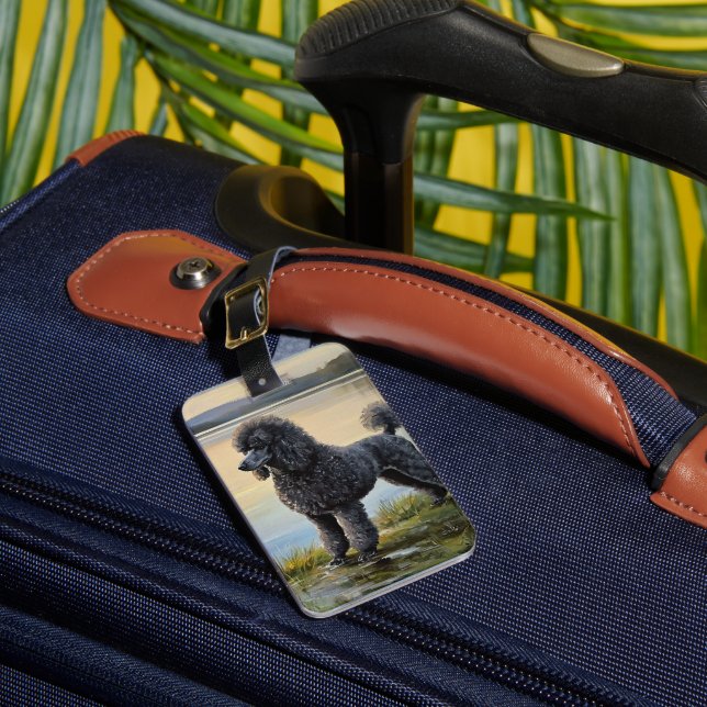 Pudel Gepäckanhänger (Vorderseite Insitu 1)