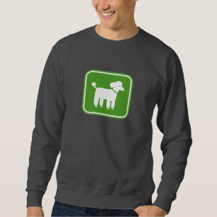 Pudel Grafik (Grün) Sweatshirt