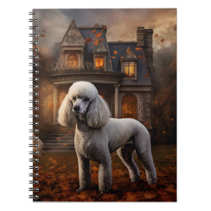 Pudel Halloween Gruselig Notizblock