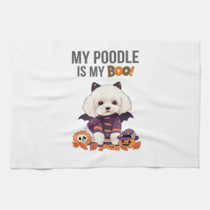 Pudel Halloween Kostüm Mein Pudel ist mein Boo Hu Geschirrtuch