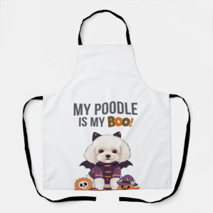Pudel Halloween Kostüm Mein Pudel ist mein Boo Hu Schürze