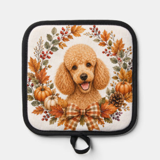 Pudel-Herbstkranz Topflappen