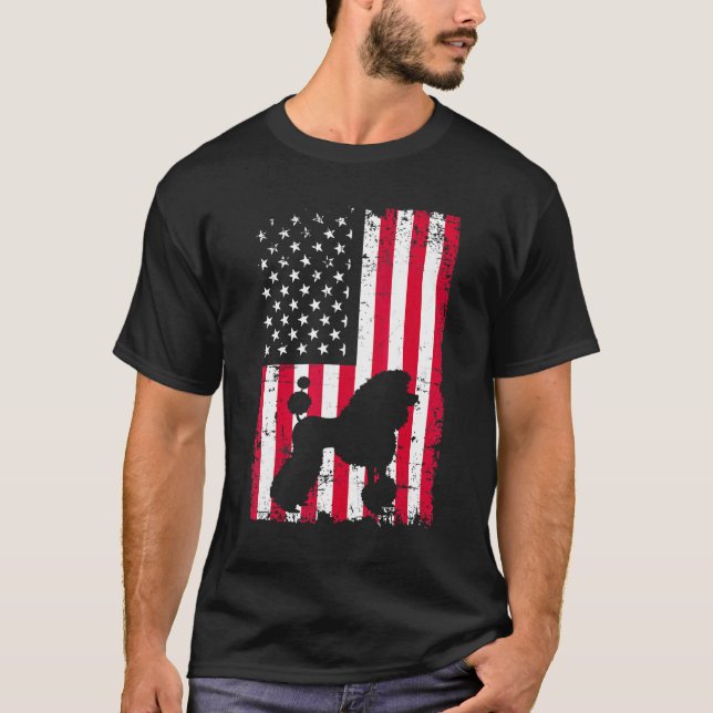 Pudel Hund 1 T-Shirt (Vorderseite)
