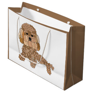Pudel Hund Große Geschenktüte