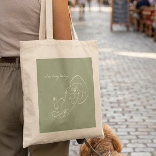 Pudel-Hund-Mama Individueller Tragetasche - Ich bi