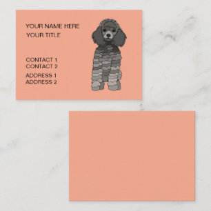 Pudel-Hund-Pflege Visitenkarte