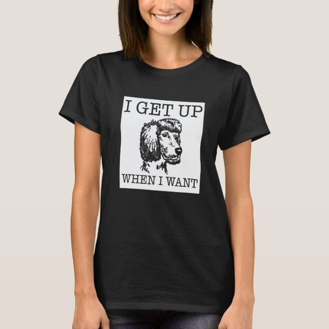 Pudel Hund T-Shirt (Vorderseite)