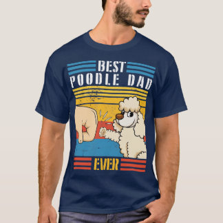 Pudel Hund und Daddy Hand in Hand bester Pudel-Vat T-Shirt