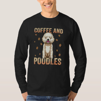 Pudel-Hundebekleidung Kaffee-Süchtiger für Pudel-B T-Shirt