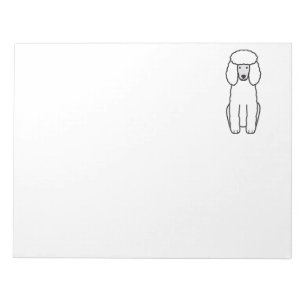 Pudel-HundeCartoon Notizblock