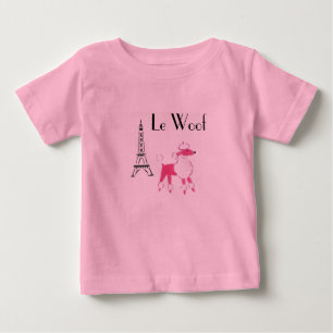 Pudel Le Woof Pink in Paris Baby T-shirt
