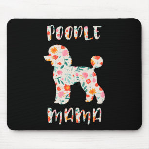 Pudel-Mama Floraler Hunde-Liebhaber Mousepad