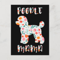 Pudel-Mama Floraler Hundeliebhaber